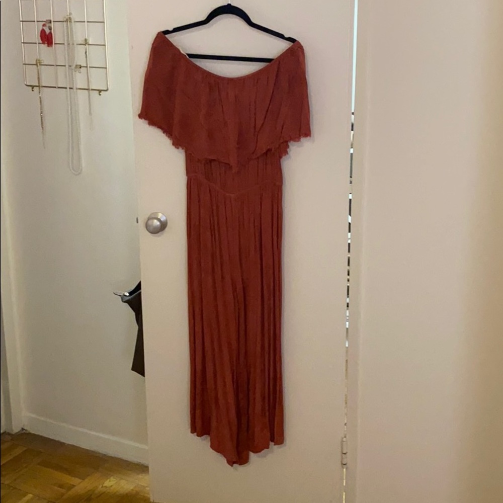 Off the shoulder jumpsuit